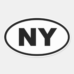 Sticker Ovale NY New York