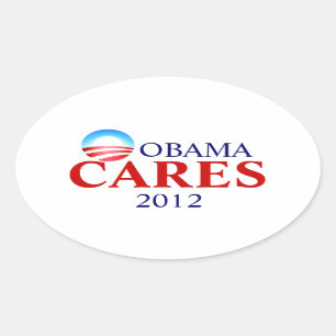 Sticker Ovale Obamacare veut dire des soins d'Obama !