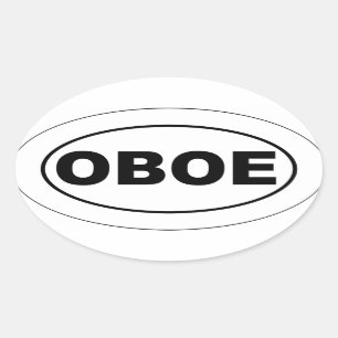 Sticker Ovale Oboe Gift