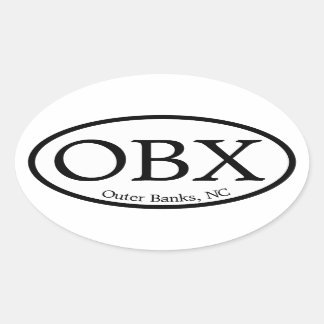 Sticker Ovale OBX Banques extérieures ovale