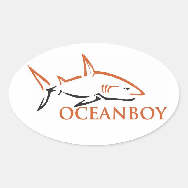 Sticker Ovale Oceanboy (Devant)