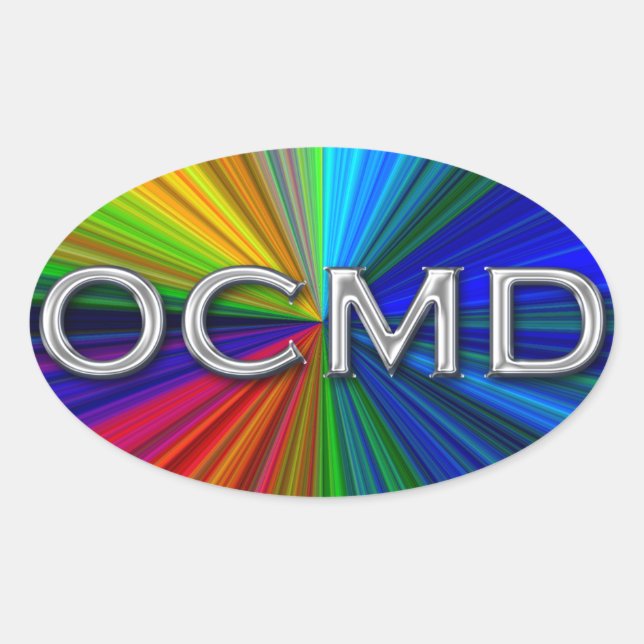 Sticker Ovale OCMD - Ocean City Maryland - Logo ovale (Devant)