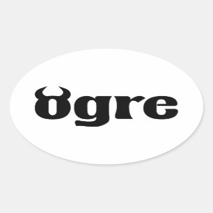 Sticker Ovale Ogre