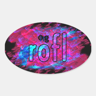 Sticker Ovale Oh mon Dieu !
