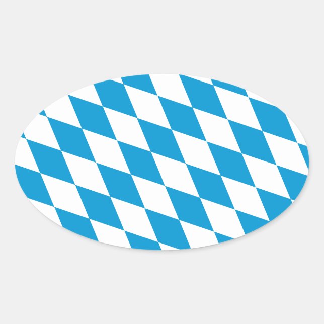 Sticker Ovale Oktoberfest, Bayern Colors (Devant)