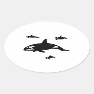 Sticker Ovale Orca