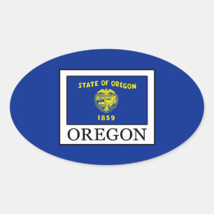 Sticker Ovale Oregon