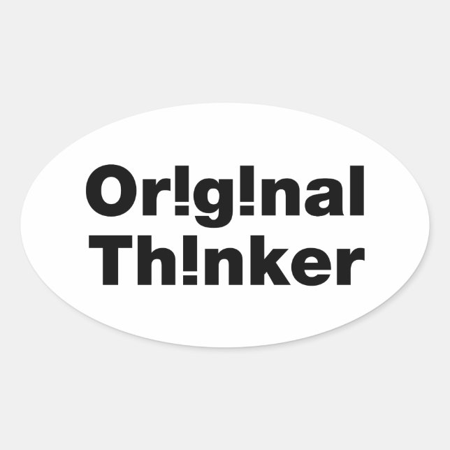 Sticker Ovale Original Thinker (Devant)
