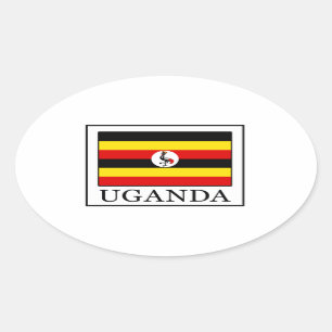 Sticker Ovale Ouganda