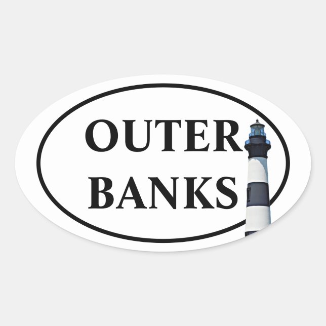 STICKER OVALE OUTER BANKS (Devant)