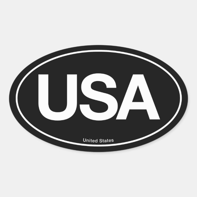 Sticker Ovale Oval des États-Unis (Devant)