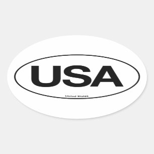 Sticker Ovale Ovale des Etats-Unis