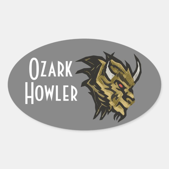 Sticker Ovale Ozark Howler (Devant)