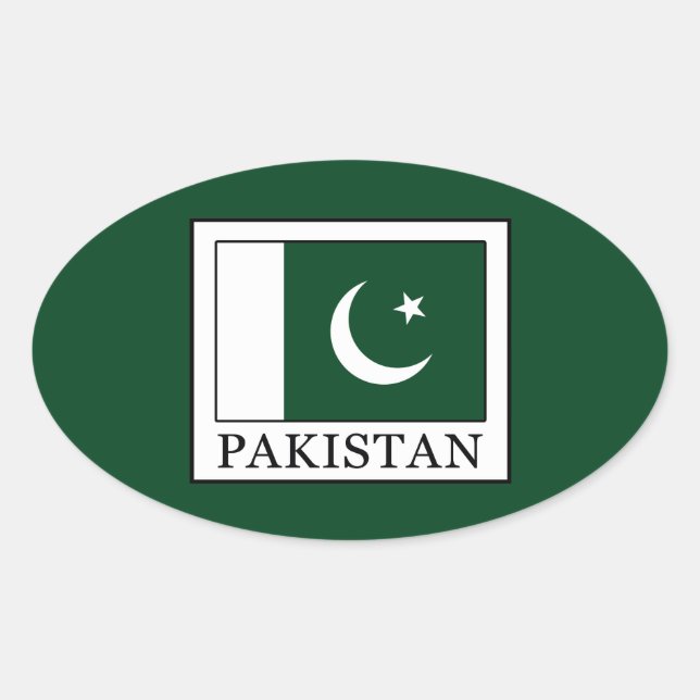 Sticker Ovale Pakistan (Devant)