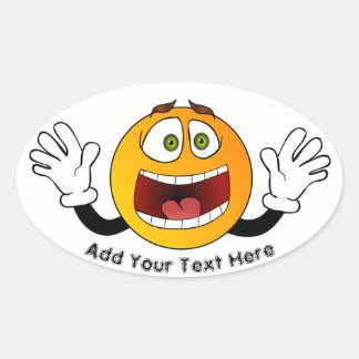 Sticker Ovale Panique Emoji