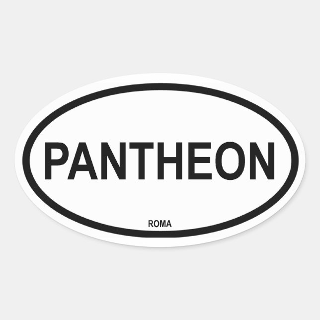 STICKER OVALE PANTHÉON (Devant)