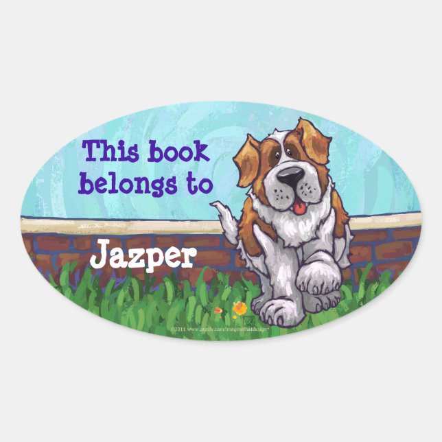 Sticker Ovale Papeterie St. Bernard (Devant)