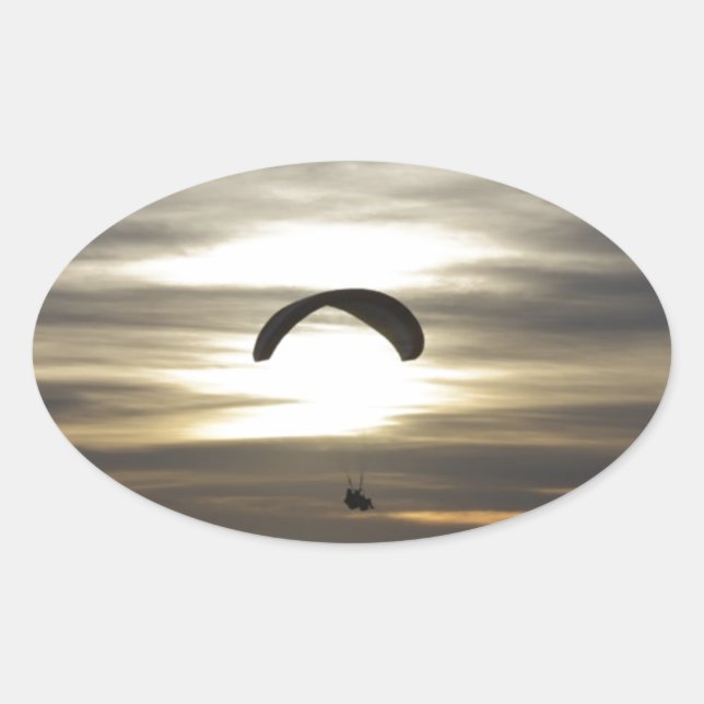 Sticker Ovale Parapente (Devant)