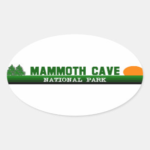 Sticker Ovale Parc national de caverne gigantesque
