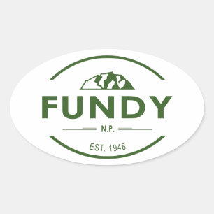 Sticker Ovale Parc national de Fundy