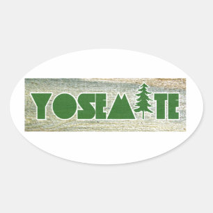 Sticker Ovale Parc national de Yosemite