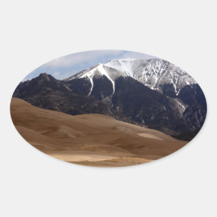 Sticker Ovale Parc national des Dunes de sable