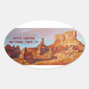 Sticker Ovale Parc national du Bryce Canyon