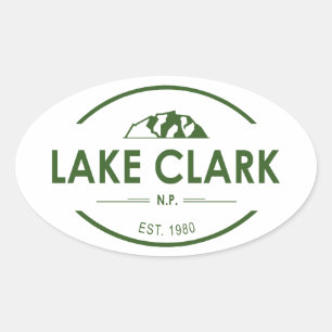 Sticker Ovale Parc national du lac Clark