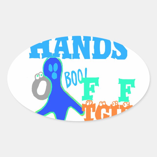 Sticker Ovale Parfait Boo ! TGIF Merci Dieu Son Vendredi Hakuna  (Devant)