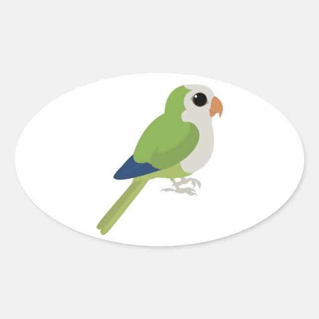 Sticker Ovale Parure de moine (Devant)