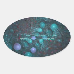 Sticker Ovale Peau Alien 001