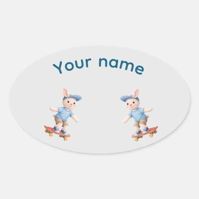 Sticker Ovale Pegatina Ovalada Sweet Collection (Devant)