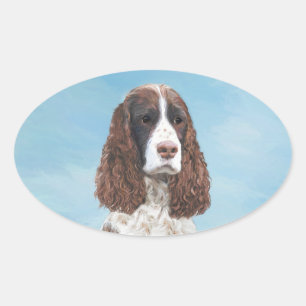 Sticker Ovale Peinture espagnole Springer anglaise Peinture orig