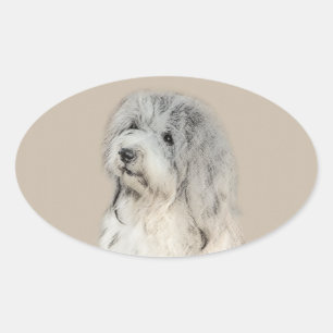 Sticker Ovale Peinture Havanaise (Gold Sable) - Art Chien origin