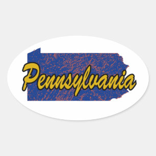 Sticker Ovale Pennsylvanie