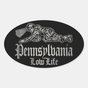 STICKER OVALE PENNSYLVANIE VIE FAIBLE