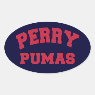 Sticker Ovale Perry Pumas
