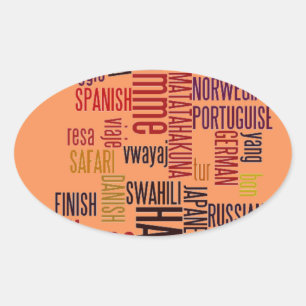 Sticker Ovale Personnaliser