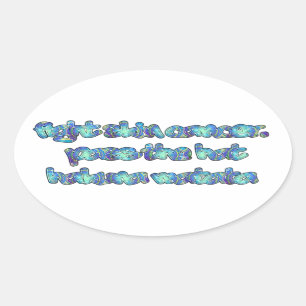 Sticker Ovale Personnaliser