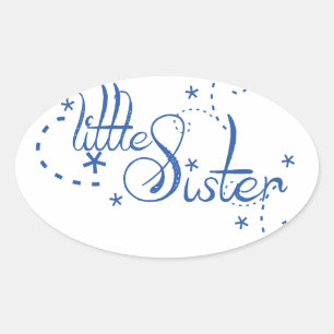 Sticker Ovale Petite soeur