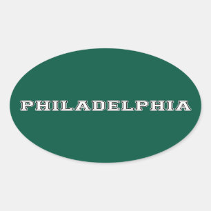 Sticker Ovale Philadelphie Pennsylvanie