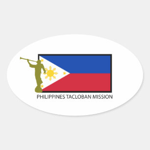 STICKER OVALE PHILIPPINES TACLOBAN MISSION LDS CTR