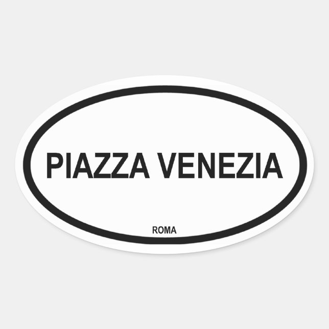 STICKER OVALE PIAZZA VENEZIA (Devant)