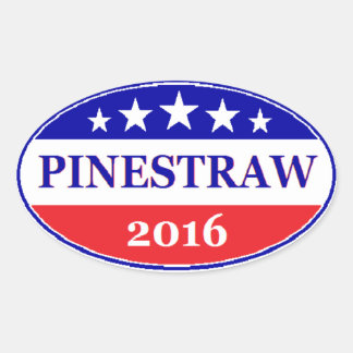 Sticker Ovale PINESTRAW 4 Élection du président 2016