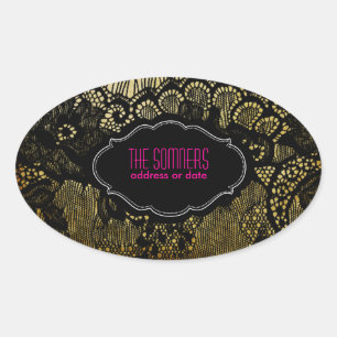 Sticker Ovale PixDezines couleur vintage/do-it-yourself couleur