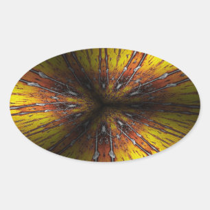 Sticker Ovale pleine émotion