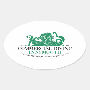 Sticker Ovale Plongée commerciale Innsmouth
