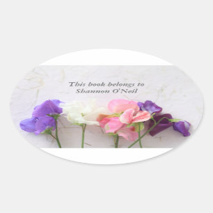 Sticker Ovale Pois doux frais