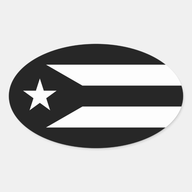 Sticker ovale Porto Rico (Devant)