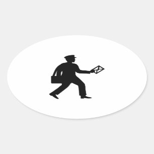 Sticker Ovale Postman